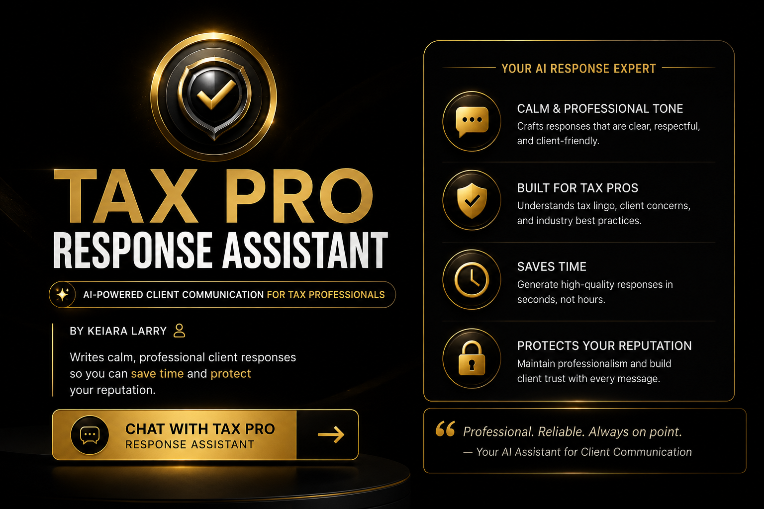 Tax Pro Response Assistant GPT Bot